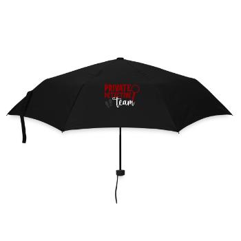 Privatdetektiv Team Privat Privatdetektei - Regenschirm (klein) - Schwarz - Vorne