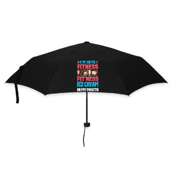 Cornet de crème glacée Popsicle que j’aime - Parapluie standard - noir - Devant