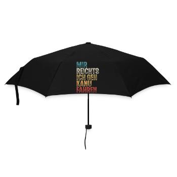 Kanu Kanufahrer Kanufahren - Regenschirm (klein) - Schwarz - Vorne