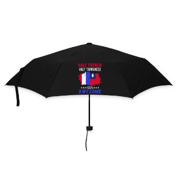 Half French Half Taiwanese - Umbrella (small) - black - Front