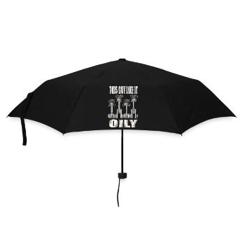Kolben dieser Kerl mag es ölig Automechaniker - Regenschirm (klein) - Schwarz - Vorne