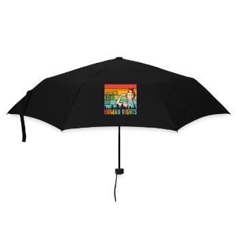 Women's rights are human rights - Umbrella (small) - black - Front