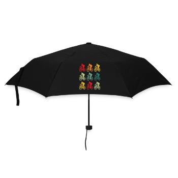 VTT Vintage Rétro VTT Descente Vélo - Parapluie standard - noir - Devant