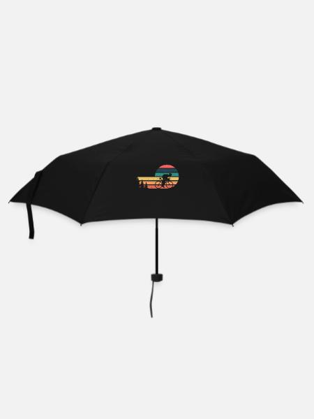 Bicycle Road Bike Road Bike Vintage Cycling Biker - Umbrella (small) - black