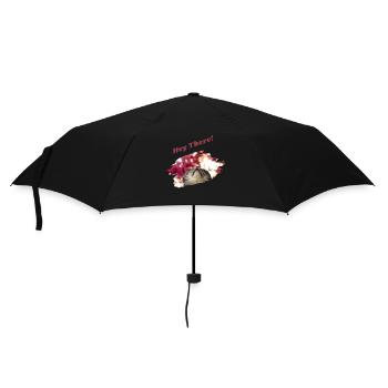 Hey there Katze Katzenspruch Britisch Kurzhaar Fun - Regenschirm (klein) - Schwarz - Vorne