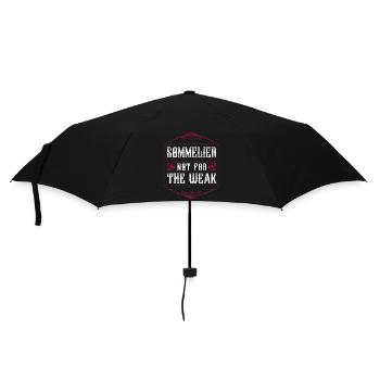 Sommelier Wine Drinking Tasting - Umbrella (small) - black - Front