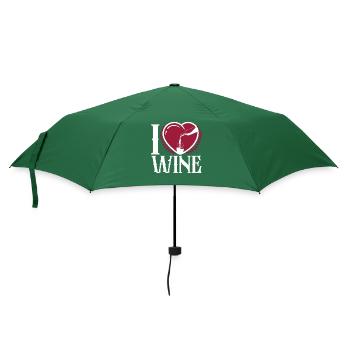Sommelier Wine Drinking Tasting - Regenschirm (klein) - Flaschengrün - Vorne
