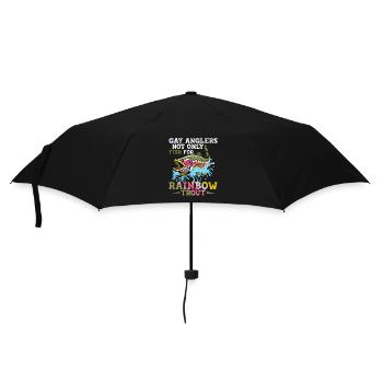 Gay Anglers Not Only Fish For Rainbow Trout Rod F - Umbrella (small) - black - Front
