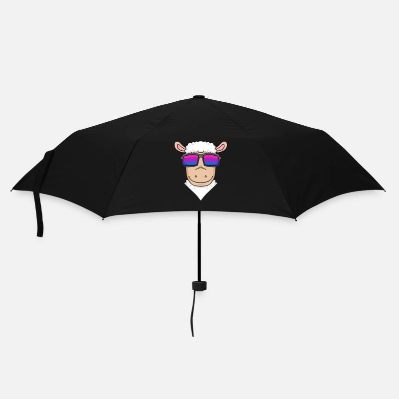 Bisexual sheep - sheep with glasses - Umbrella (small) - black