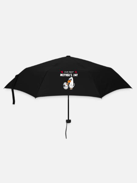 Cadeau de fête des mères - Notre première fête des mères - Parapluie standard - noir