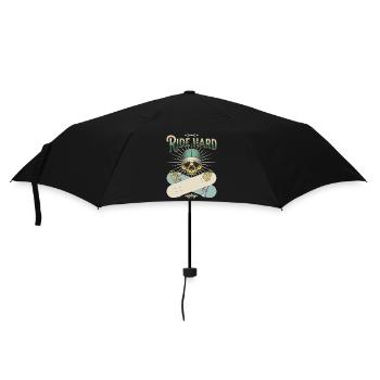 Ride hard - Umbrella (small) - black - Front