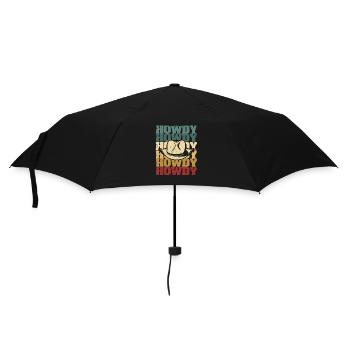 Howdy Cownboy Western Texas Rodeo Lover Taurus - Umbrella (small) - black - Front