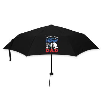 Not just a veteran He's my father girl - Umbrella (small) - black - Front