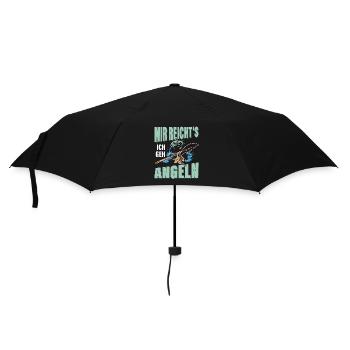 It's enough for me I go fishing Angler Fisherman - Umbrella (small) - black - Front