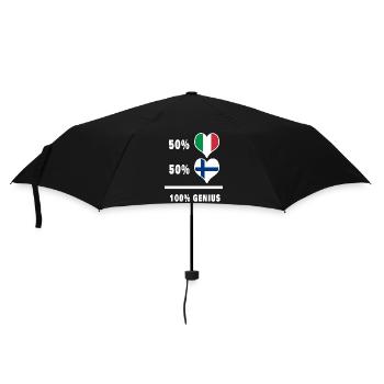 L'Italie et la Finlande génie / cadeau - Parapluie standard - noir - Devant