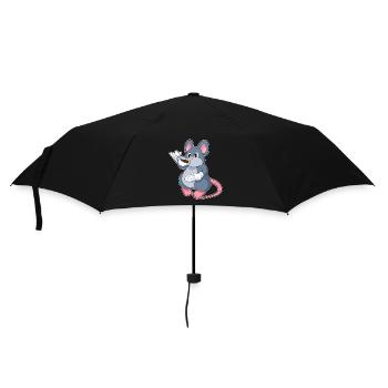 Mouse Coffee Mug - Umbrella (small) - black - Front