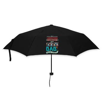 Laboratory technologist and a dad - Umbrella (small) - black - Front