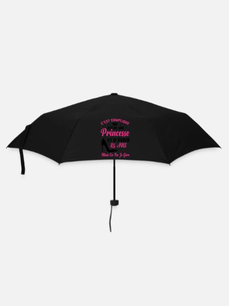 Princesse 85 Ans Idée Cadeau Anniversaire Amour - Parapluie standard - noir