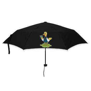 Duck Teacher Book School - Umbrella (small) - black - Front