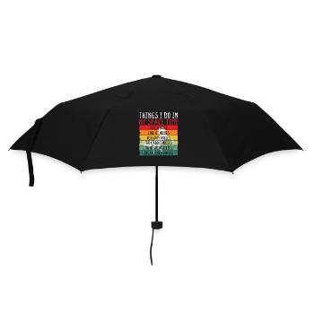 Lustige Pferde Reiten Dinge, die ich in meiner - Regenschirm (klein) - Schwarz - Vorne