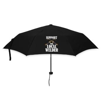 Local Welder - Regenschirm (klein) - Schwarz - Vorne