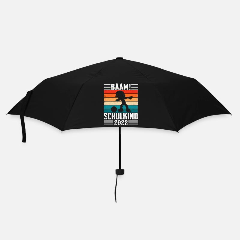 Schulkind 2022 - Regenschirm (klein) - Schwarz