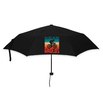 Radfahrer - Regenschirm (klein) - Schwarz - Vorne