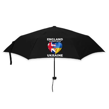 England supports Ukraine - Umbrella (small) - black - Front