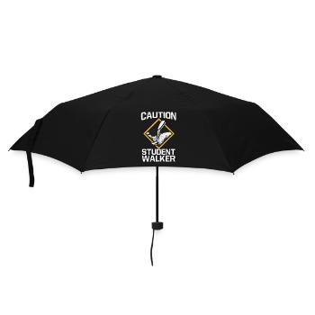 Caution Student Walker Amputation Leg Disability - Umbrella (small) - black - Front