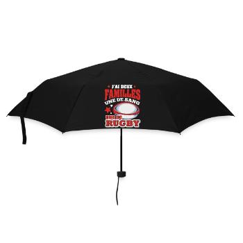Homme Humour joueur rugby cadeau Rugby - Parapluie standard - noir - Devant