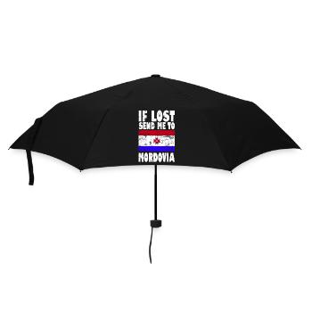 Slogan du drapeau de la Mordovie - Parapluie standard - noir - Devant