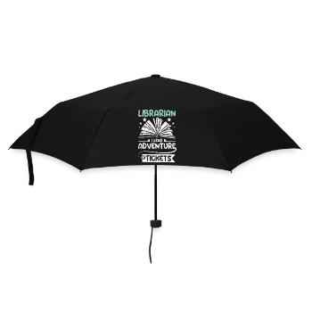 Bibliothécaire Je prête des billets d’aventure - Parapluie standard - noir - Devant