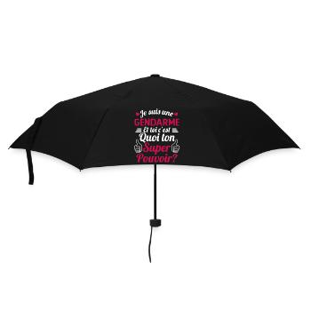 Je Suis Une Gendarme c'est Mon Super Pouvoir - Parapluie standard - noir - Devant