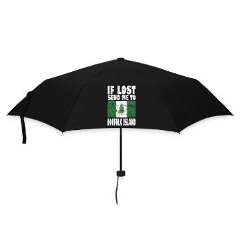 Norfolk Island Flag Saying - Umbrella (small) - black - Front