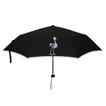 Bureau du secrétaire des flamants - Parapluie standard - noir - Devant