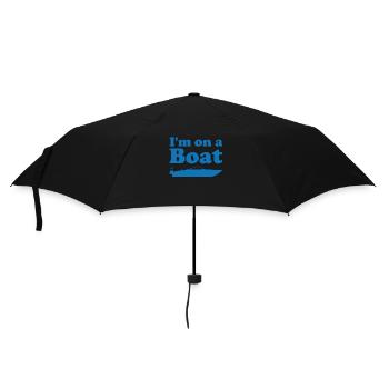 I'm on a boat - Umbrella (small) - black - Front