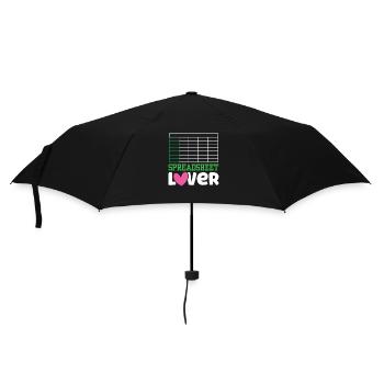 Lovers of Spreadsheets Table Spreadsheet - Umbrella (small) - black - Front