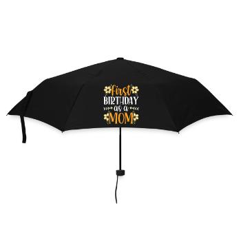 First birthday as Mother Mama Mami Party - Umbrella (small) - black - Front
