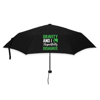 Bouldering - Gravity And I Respectfully Disagree H - Umbrella (small) - black - Front