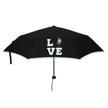 Love Birds Mignon Bird Lover Drôle d’observation des oiseaux Bir - Parapluie standard - noir - Devant