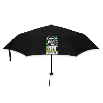 Lauch Kostüm Bodybuilding Satire Gym Jga - Regenschirm (klein) - Schwarz - Vorne