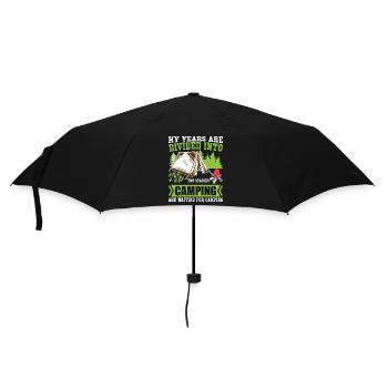 Camping Years - Regenschirm (klein) - Schwarz - Vorne