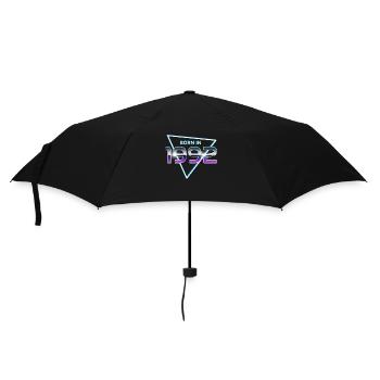 Born in 1992 Year of birth 1992 Vintage 90s Design - Umbrella (small) - black - Front