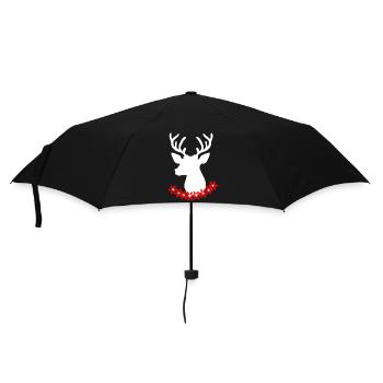 Swiss deer - Umbrella (small) - black - Front
