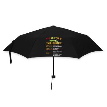 Tarif horaire peintre cadeau pour peintres - Parapluie standard - noir - Devant