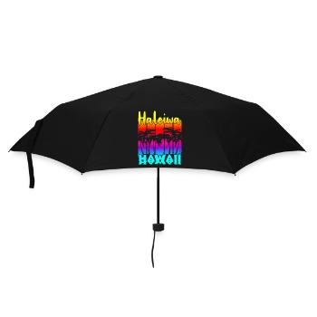 Haleiwa Hawaii - Regenschirm (klein) - Schwarz - Vorne