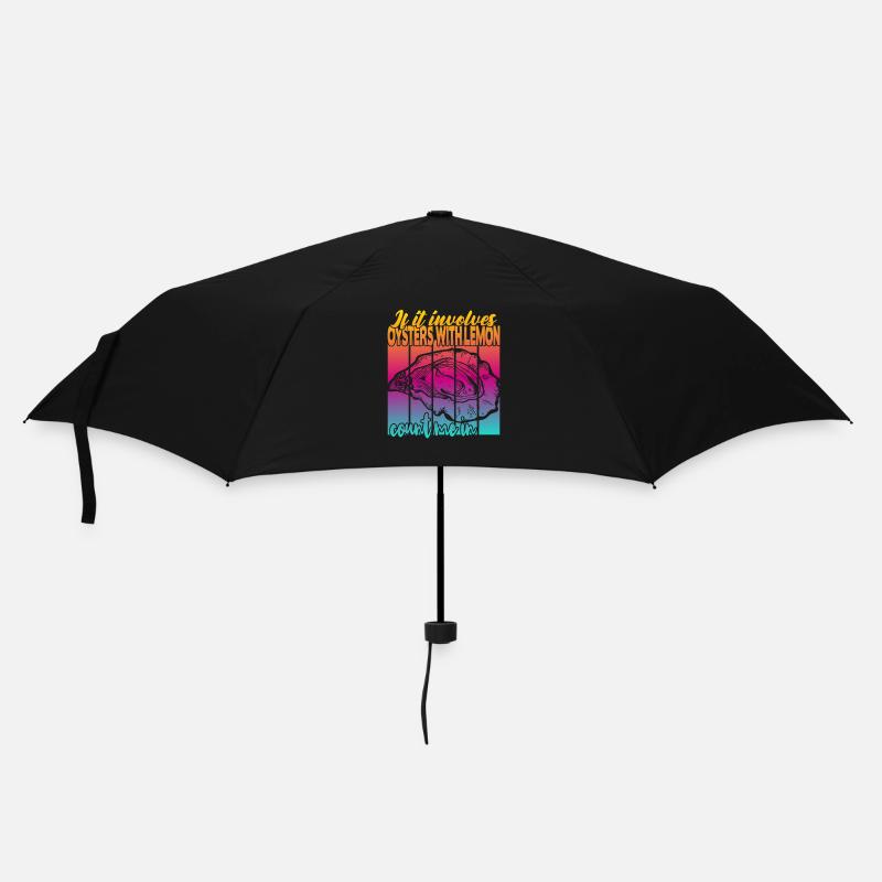 Huîtres au citron - Parapluie standard - noir