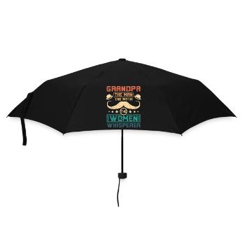 Grandpa the women whisperer - Regenschirm (klein) - Schwarz - Vorne
