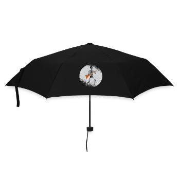 Skeleton Guitar Playing Rockmond Halloween Music - Umbrella (small) - black - Front