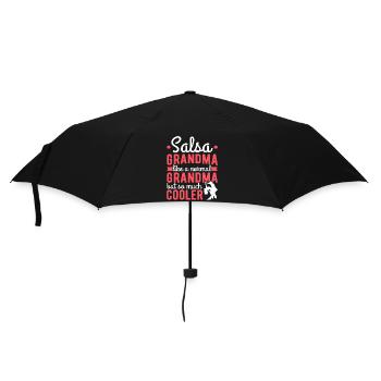 Salsa Oma Viel cooler Latin Dance Salsa - Regenschirm (klein) - Schwarz - Vorne